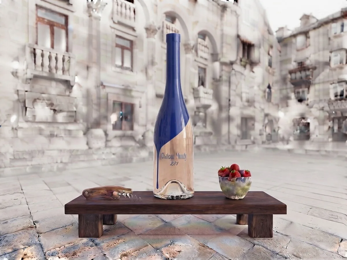 Château Minuty Rosé, 0.75 l bottle on Peristil Square, Café & Restaurant Lvxor Split