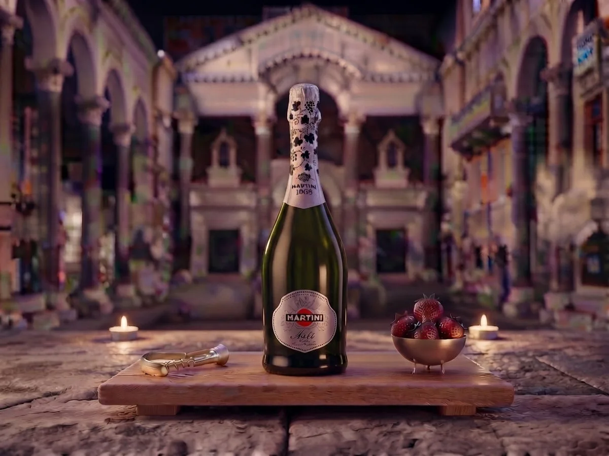 Martini Asti, 0.75 l bottle on Peristil Square, Café & Restaurant Lvxor Split