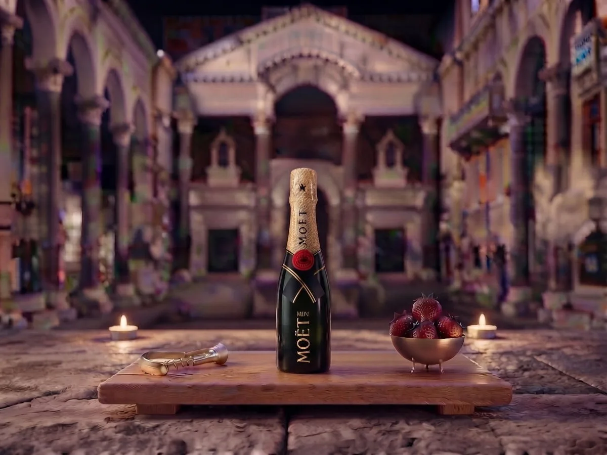 Moët & Chandon Impérial Brut, 0.2 l bottle on Peristil Square, Café & Restaurant Lvxor Split